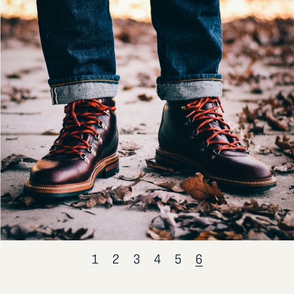 COPY - Oxblood red leather boots - Picture 7 of 7